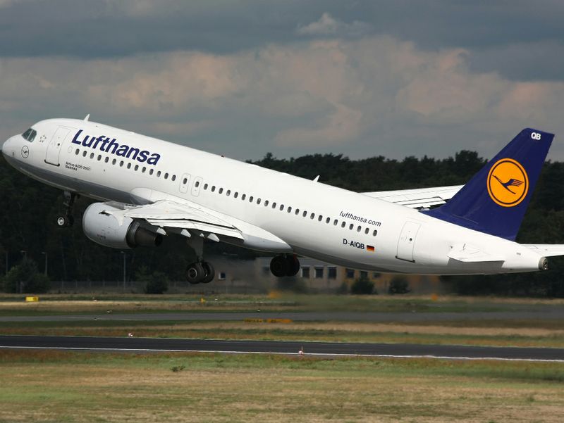 Un A320 della flotta Lufthansa