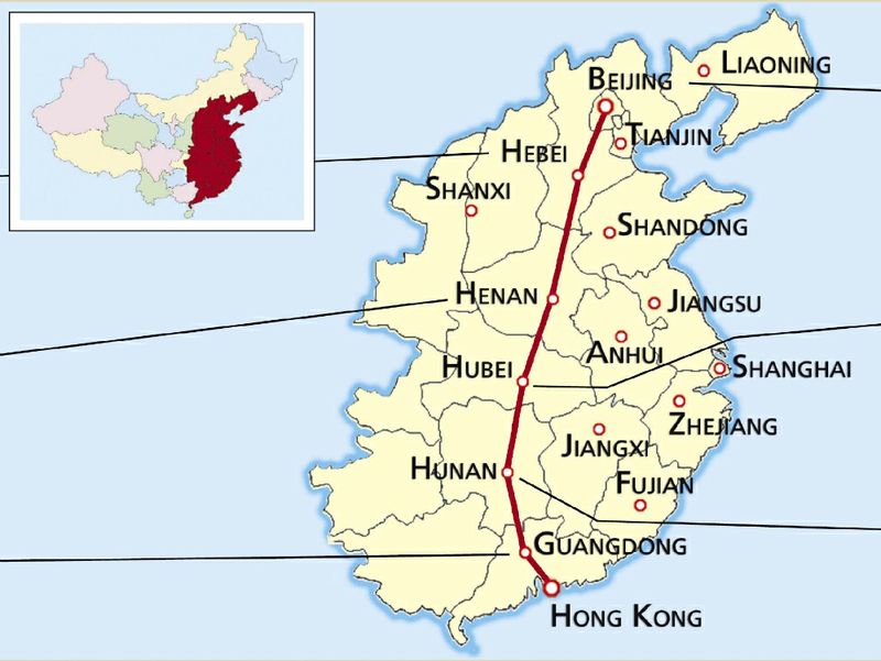Cina cartina