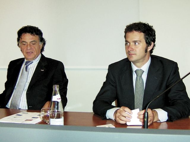 Giuseppe Gentile, a sinistra,e Alessandro Notari, a destra