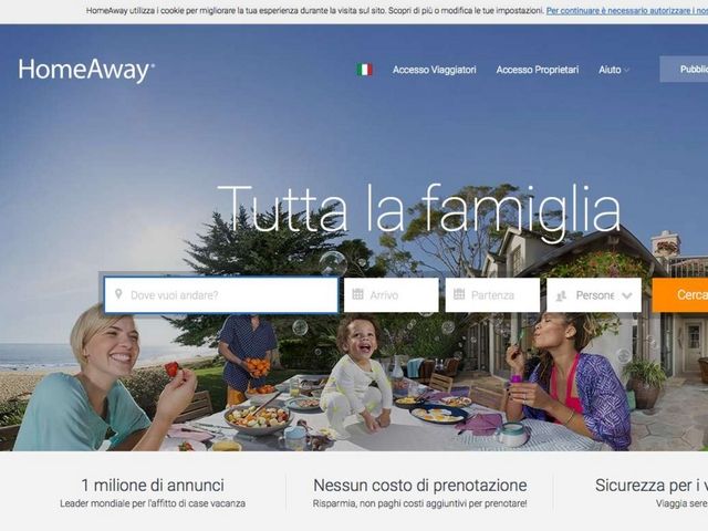 HomeAway - home page

