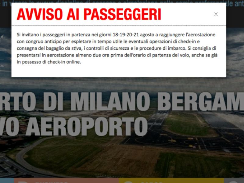Aeroporto Bergamo 