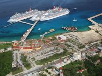 Il porto di Cozumel dove si fermeranno le navi Msc