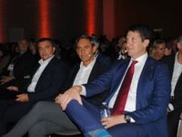 Talk show Biz: da sinistra R. Pagliara, S. Pompili, L. Massa