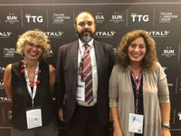 In foto (da sinistra): Monica Mocellini, Andrea Carraro, Annamaria Vullo di Giver Viaggi